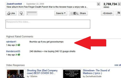 A tip screenshot to get the most exposure in youtube and improve search engine crawling.